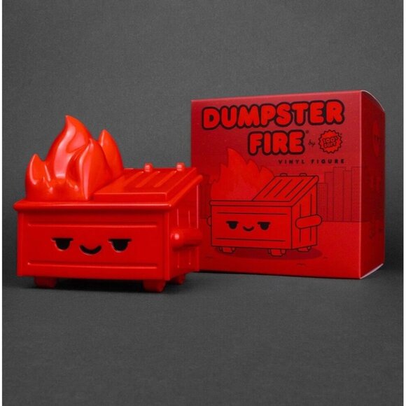 Red Hot Dumpster Fire 2023 NYCC Exclusive Limited Edition 100% Soft Vinyl Figure - Picture 1 of 6